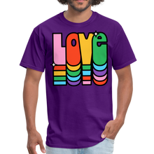 Load image into Gallery viewer, Retro Vintage Hippie Style Love 1960&#39;s T-Shirt - purple
