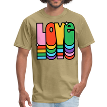 Load image into Gallery viewer, Retro Vintage Hippie Style Love 1960&#39;s T-Shirt - khaki
