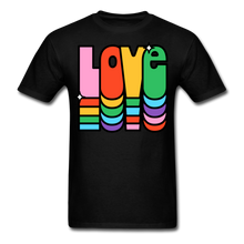 Load image into Gallery viewer, Retro Vintage Hippie Style Love 1960&#39;s T-Shirt - black
