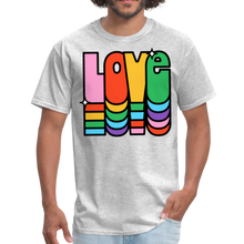 Load image into Gallery viewer, Retro Vintage Hippie Style Love 1960&#39;s T-Shirt - heather gray
