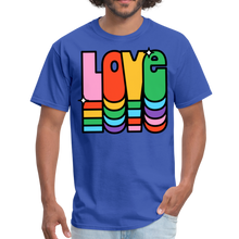 Load image into Gallery viewer, Retro Vintage Hippie Style Love 1960&#39;s T-Shirt - royal blue
