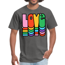Load image into Gallery viewer, Retro Vintage Hippie Style Love 1960&#39;s T-Shirt - charcoal
