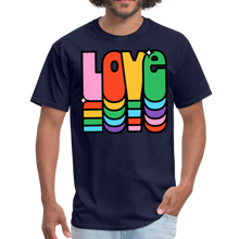 Load image into Gallery viewer, Retro Vintage Hippie Style Love 1960&#39;s T-Shirt - navy
