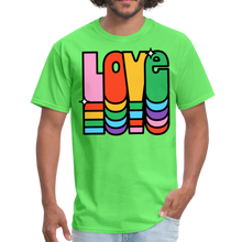 Load image into Gallery viewer, Retro Vintage Hippie Style Love 1960&#39;s T-Shirt - kiwi
