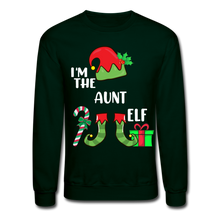 Load image into Gallery viewer, Aunt Elf Crewneck Sweatshirt - forest green
