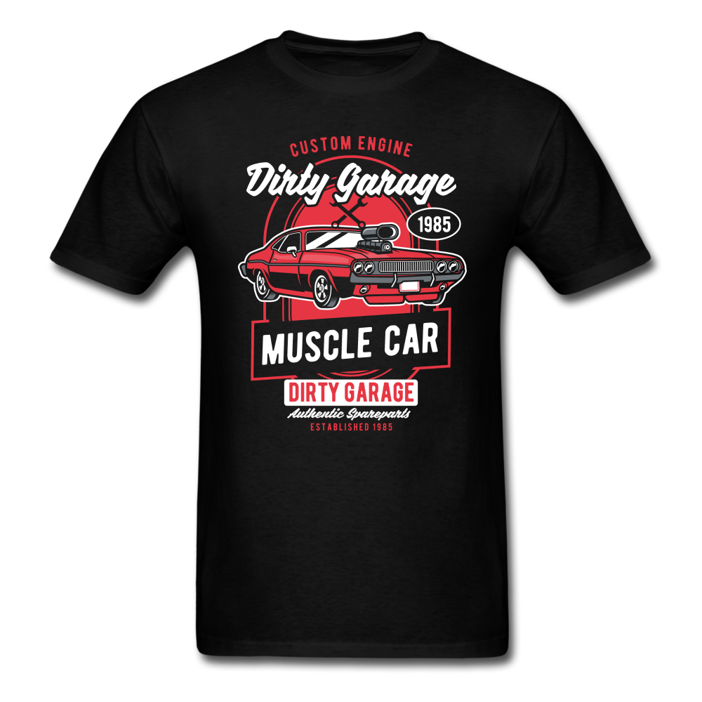 Dirty Garage Muscle Car Unisex T-Shirt - black