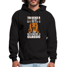 Load image into Gallery viewer, Trucker Birth Day Gift Becoming A Classic Hoodie - black
