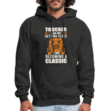 Load image into Gallery viewer, Trucker Birth Day Gift Becoming A Classic Hoodie - charcoal grey
