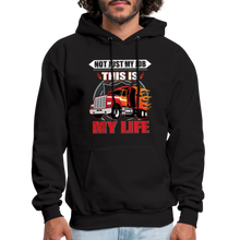 Load image into Gallery viewer, Truck Drover Not Just My Job Hoodie - black
