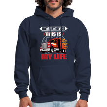 Load image into Gallery viewer, Truck Drover Not Just My Job Hoodie - navy
