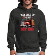 Load image into Gallery viewer, Truck Drover Not Just My Job Hoodie - charcoal grey
