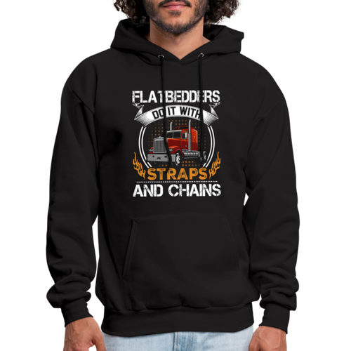Sarcastic Flatbed Trucker Hoodie - black