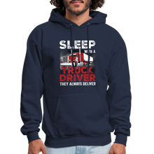Load image into Gallery viewer, Offensive Sarcastic Trucker Saying Hoodie - navy
