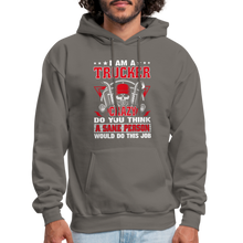 Load image into Gallery viewer, Funny Sarcastic Trucker Hoodie, Truck driver Hoodie - asphalt gray
