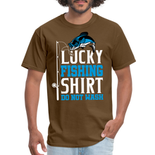 Load image into Gallery viewer, Lucky Fishing Shirt Do Not Wash Unisex Classic T-Shirt - brown
