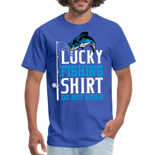 Load image into Gallery viewer, Lucky Fishing Shirt Do Not Wash Unisex Classic T-Shirt - royal blue
