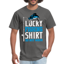Load image into Gallery viewer, Lucky Fishing Shirt Do Not Wash Unisex Classic T-Shirt - charcoal
