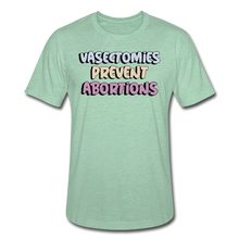 Load image into Gallery viewer, Vasectomies Prevent Abortion Pro Choice Women&#39;s Rights Unisex Heather Prism T-Shirt - heather prism mint
