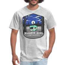 Load image into Gallery viewer, Wishabitch Woods Campgrounds Funny Camping  Unisex T-Shirt - heather gray
