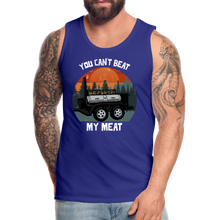 Load image into Gallery viewer, BBQ Grilling You Can&#39;t Beat Funny Meat Smoking  Men’s Premium Tank - royal blue
