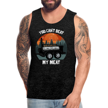 Load image into Gallery viewer, BBQ Grilling You Can&#39;t Beat Funny Meat Smoking  Men’s Premium Tank - charcoal grey

