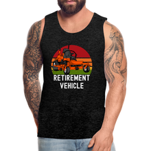 Load image into Gallery viewer, Retirement Vehicle Funny Zero Turn Lawn Mower Men’s Premium Tank - charcoal grey
