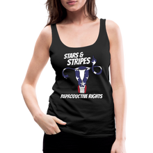 Load image into Gallery viewer, Stars, Stripes, Reproductive Rights Patriotic 4th Of July Women’s Premium Tank Top - black
