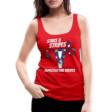 Load image into Gallery viewer, Stars, Stripes, Reproductive Rights Patriotic 4th Of July Women’s Premium Tank Top - red
