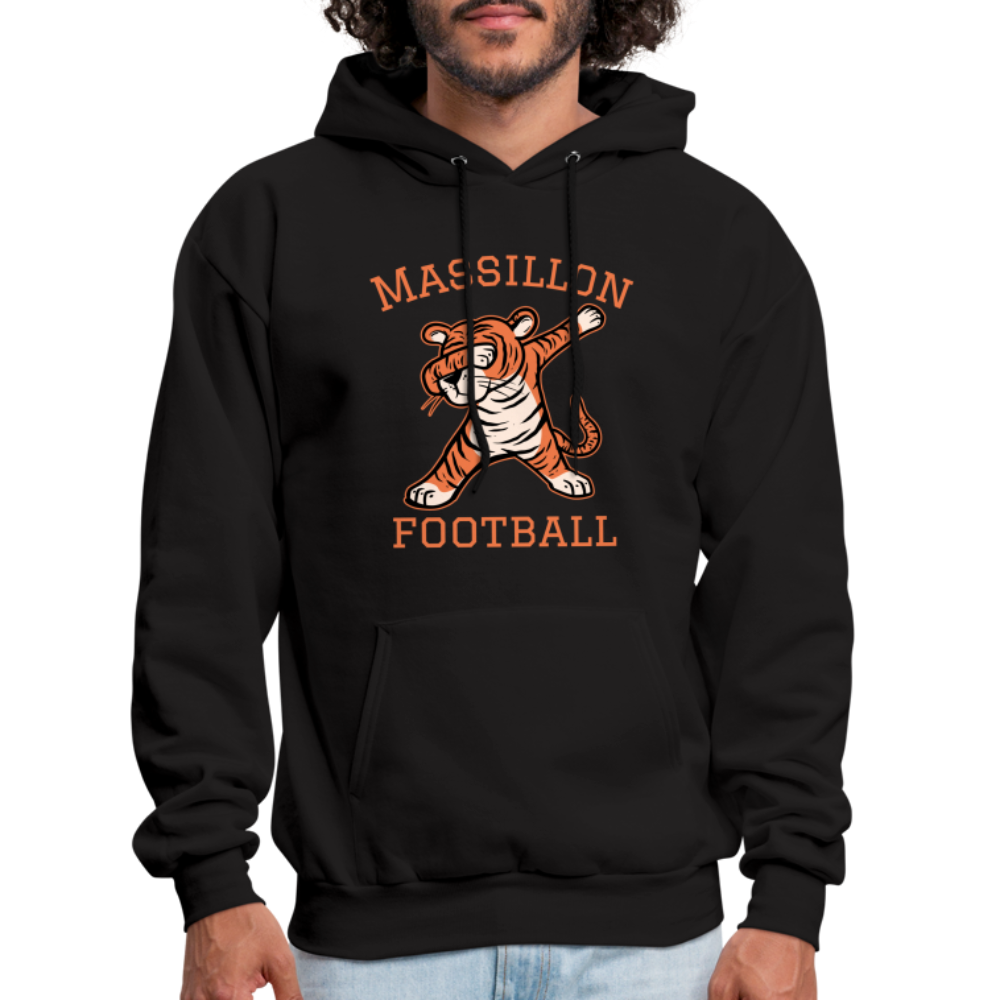 Massillon Ohio Football Dabbing Tigers Men's Hoodie - black