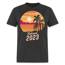 Load image into Gallery viewer, Retired 2023 Beach Retirement Unisex Classic T-Shirt - heather black
