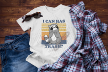 Load image into Gallery viewer, Cute Raccoon, I Can Has Trash? Funny Meme  Unisex Classic T-Shirt
