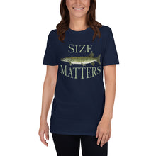 Load image into Gallery viewer, Funny Size Matters Fishing Shirt
