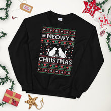 Load image into Gallery viewer, Meowy Christmas Ugly Sweater
