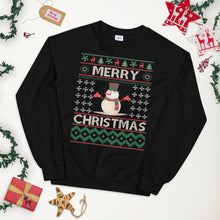 Load image into Gallery viewer, Merry Christmas Snowman Ugly Sweater
