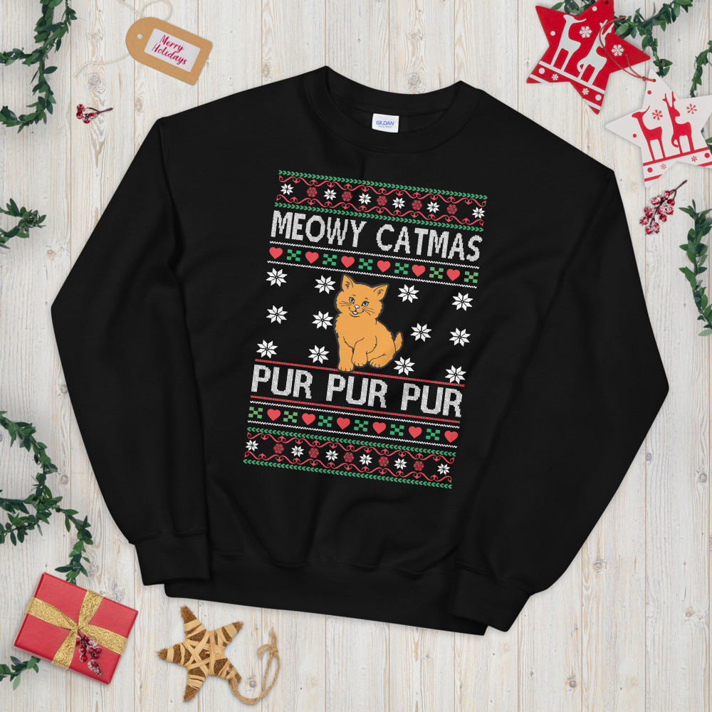 Meowy Catmas Ugly Christmas Sweater
