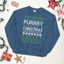 Load image into Gallery viewer, Purry Christmas Cat Ugly Sweater
