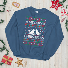 Load image into Gallery viewer, Meowy Christmas Ugly Sweater
