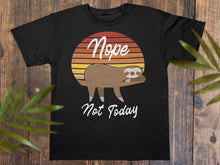 Load image into Gallery viewer, Cute Sloth Nope Not Today, Nope Sloth Unisex Classic T-Shirt - E.G. Supplies, LLC 
